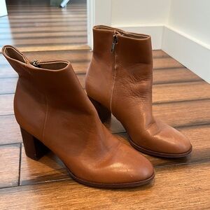 Brown Leather Ankle Boots